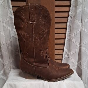 Brown Western Leather Boots